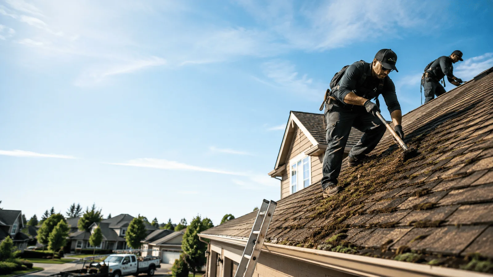 Roof Moss Removal in Wells, MN near me